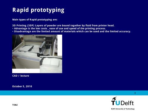 Rapid prototyping - TOI