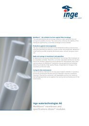 inge watertechnologies AG Multibore® membrane and ...