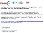 eHealth: Applications and Major Vendors' Patent Deployment