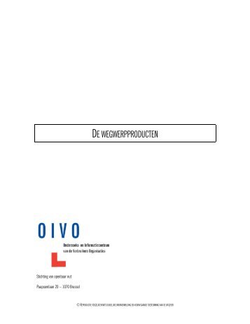 DE WEGWERPPRODUCTEN - Crioc