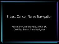 Breast Cancer Nurse Navigation - Breast Health Global Initiative