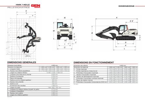 140 LC Gen de la sÃ©rie - FranÃ§ais Catalogue - Hidromek