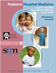 Pediatric Hospital Medicine - Academic Pediatric Association