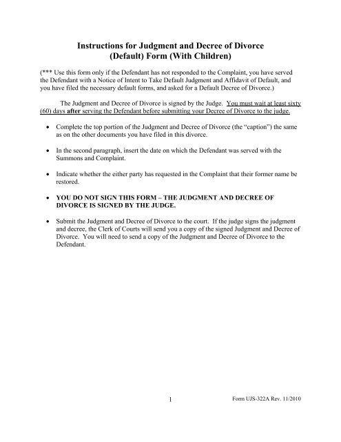 divorce decree template master template