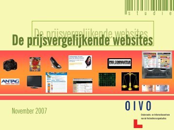 De prijsvergelijkende websites - Crioc