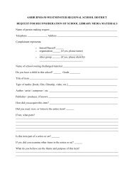 Request for Reconsideration of School Library Materials form
