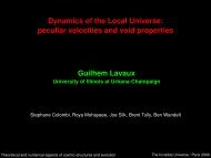 Dynamics of the LocalUniversecosmic ... - Univers Invisible