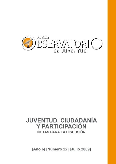 JUVENTUD, CIUDADANÃA Y PARTICIPACIÃN ... - Inicio - Injuv