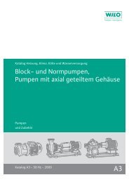 Block- und Normpumpen, Pumpen mit axial geteiltem GehÃ¤use