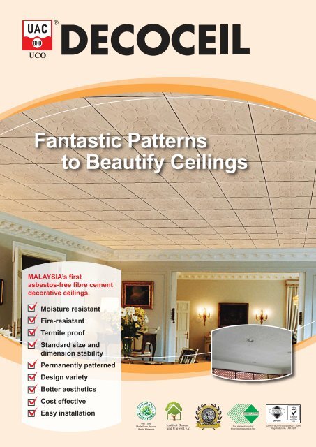 Fantastic Patterns To Beautify Ceilings Uac Berhad