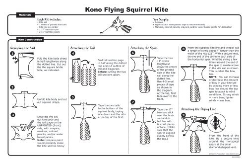 Kono Flying Squirrel Kite - Drachen Foundation