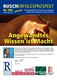 Angewandtes Wissen ist Macht