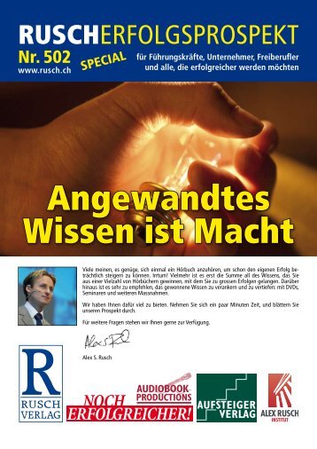 Angewandtes Wissen ist Macht