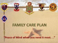 Family Care Plan - 1st Marine Division - Marine Corps