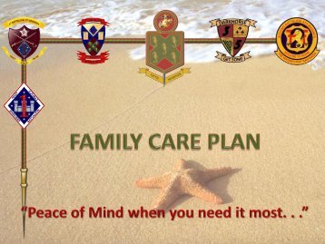 Family Care Plan - 1st Marine Division - Marine Corps