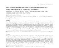 evaluation of field resistance of the horse chestnut cultivar mertelÃ­k ...