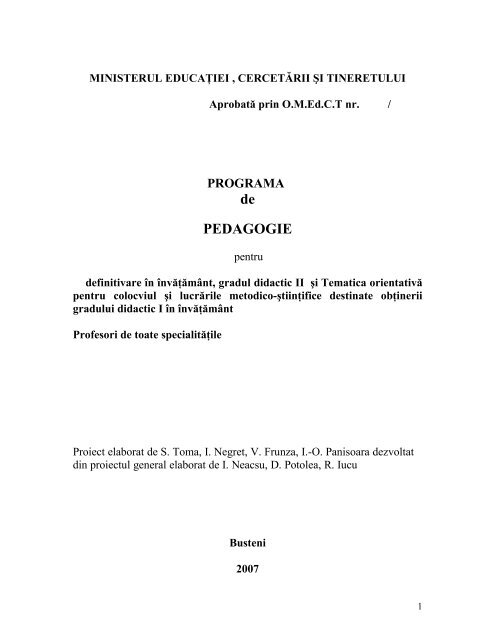 De Pedagogie Universitatea Naa Ionalaƒ De Muzicaƒ