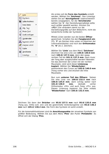 Erste Schritte 5.4 - wscad