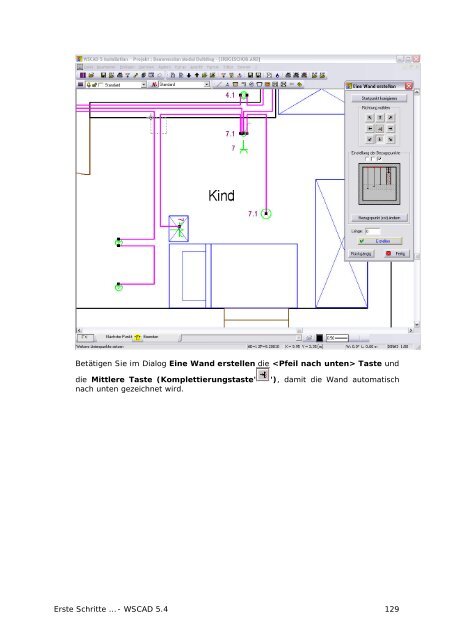 Erste Schritte 5.4 - wscad