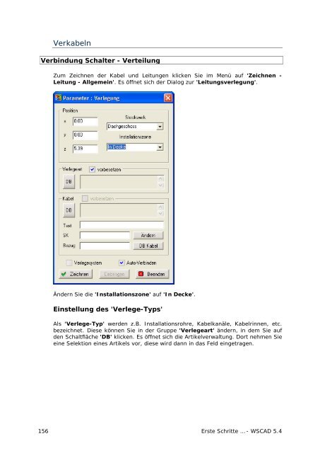 Erste Schritte 5.4 - wscad