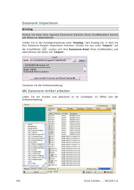 Erste Schritte 5.4 - wscad