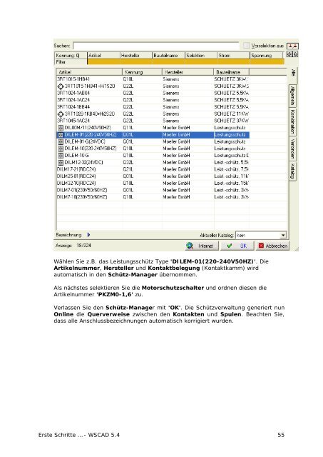 Erste Schritte 5.4 - wscad