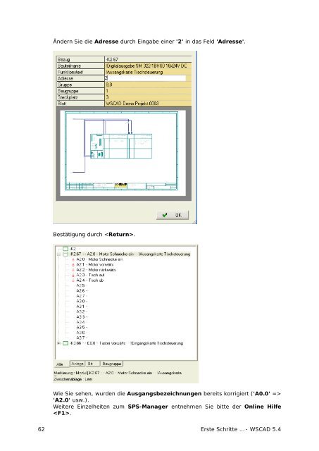 Erste Schritte 5.4 - wscad