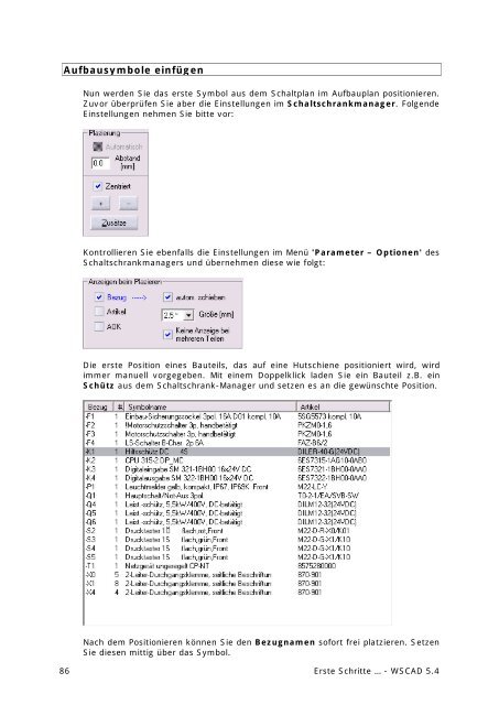 Erste Schritte 5.4 - wscad