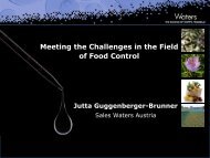 Challenges Food-Waters - Quality Austria