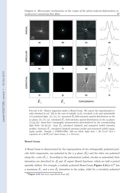 DÃ©formation photoinduite dans les films minces contenant des ...