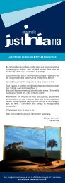 La Lettre de Justiniana NÂ°6 Janvier 2012 - Ensemble Justiniana