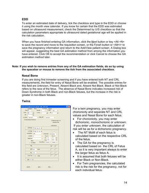 User Guide - PregSafe