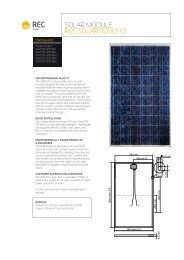 solar moDule reC solar sCm 210 - PV Solartechnik