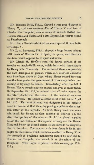 The numismatic chronicle and journal of the Royal ... - IndianCoins.org