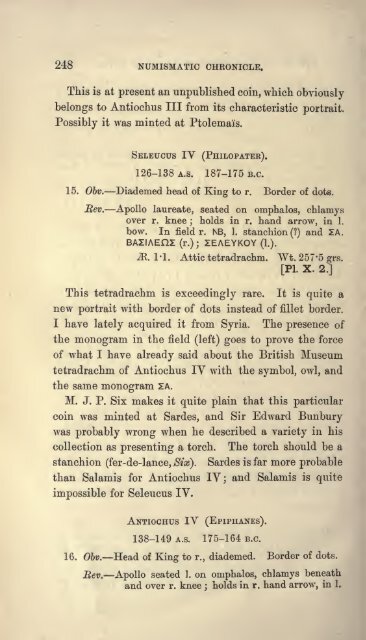 The numismatic chronicle and journal of the Royal ... - IndianCoins.org