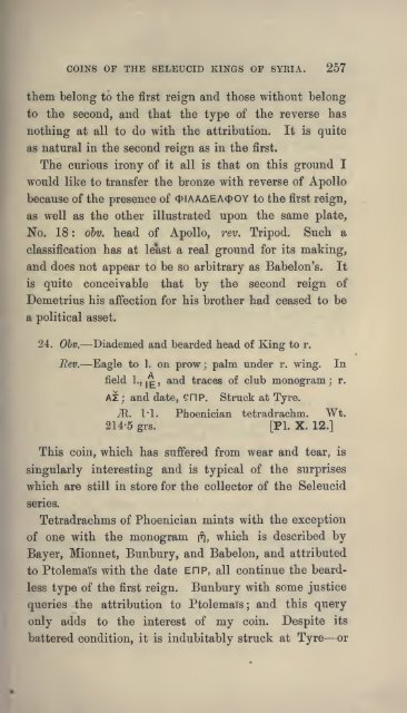 The numismatic chronicle and journal of the Royal ... - IndianCoins.org