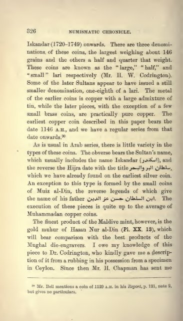 The numismatic chronicle and journal of the Royal ... - IndianCoins.org