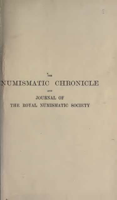 The numismatic chronicle and journal of the Royal ... - IndianCoins.org