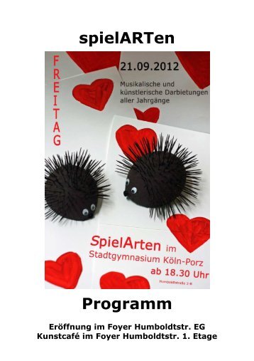 spielARTen Programm 2012