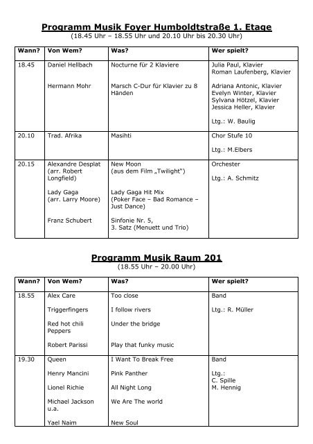 spielARTen Programm 2012