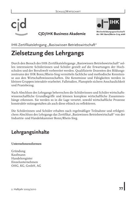 Jugend musiziert - CJD Christophorusschule Königswinter