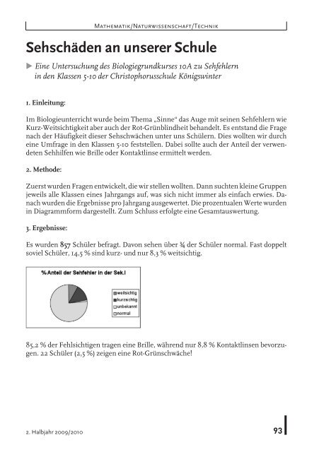 Jugend musiziert - CJD Christophorusschule Königswinter