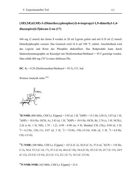 Synthese und Transformationen chiraler 2,3 ...