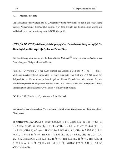 Synthese und Transformationen chiraler 2,3 ...