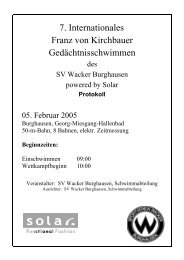PDF | 893 KB - SV Wacker Burghausen: Schwimmen