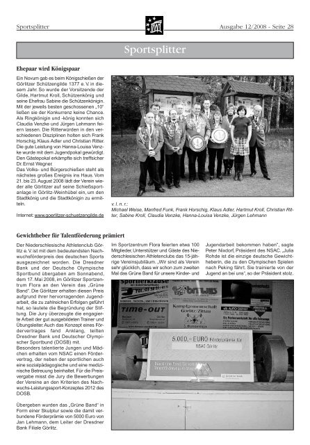 Der Tag der offenen Sanierungstür 2008 In diesem Amtsblatt - Görlitz