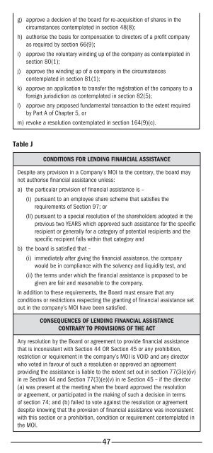 GUIDE TO THE MEMORANDUM OF INCORPORATION