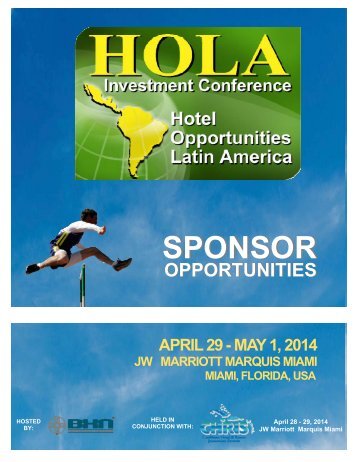 HOLA14 Sponsor Brochure - HOLA Conference