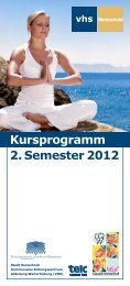 Kursprogramm 2. Semester 2012