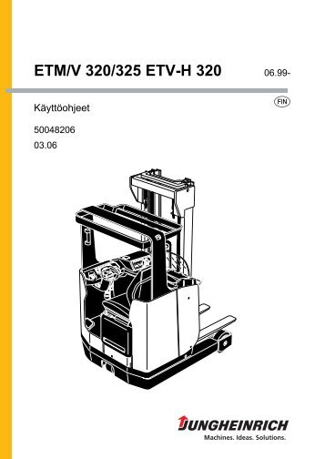 ETM/V 320/325 ETV-H 320 - Jungheinrich